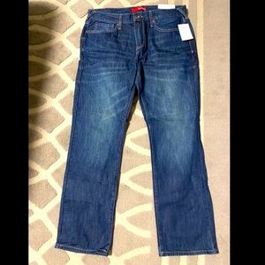 GUESS Men’s Slim Straight Dark Wash Jeans, Del Mar Fit, Size 33x30